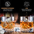 Anniversary Gift for Husband from Wife - Engraved 'to My Husband' Crystal Whiskey Glass Set